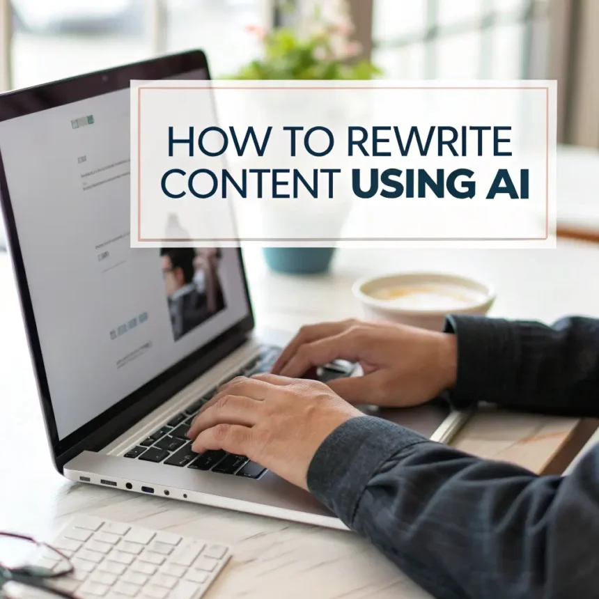 How to Rewrite Content Using AI