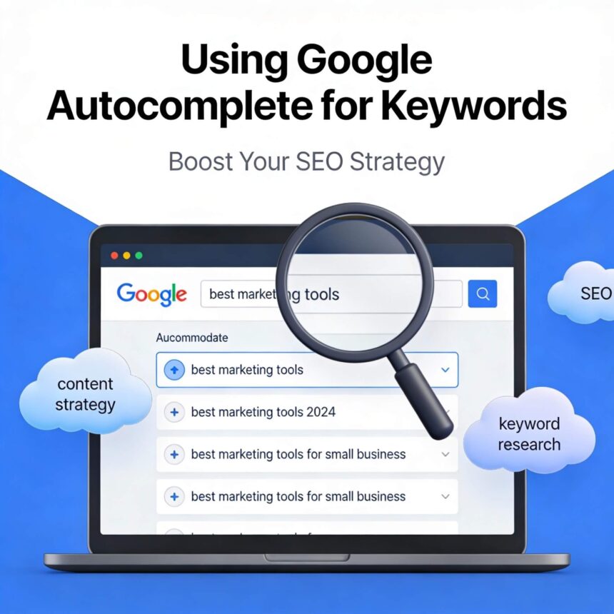 Using Google Autocomplete for Keywords
