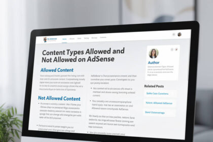 Content Types Allowed and Not Allowed on AdSense