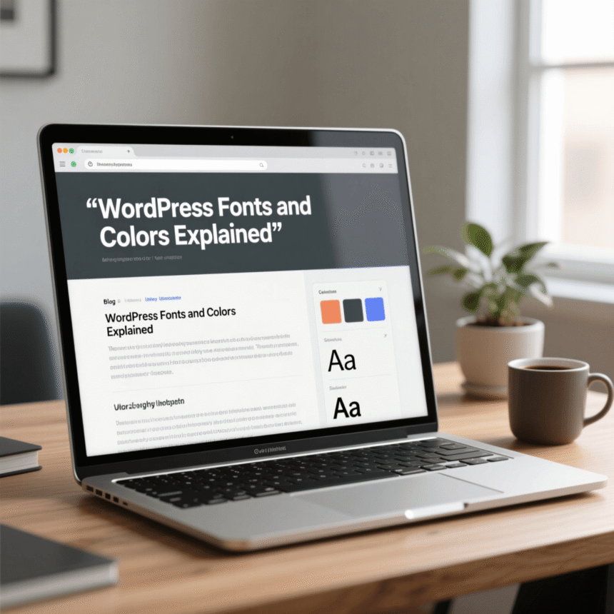 WordPress Fonts and Colors Explained