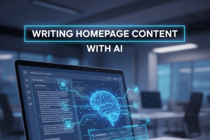 Writing Homepage Content with AI