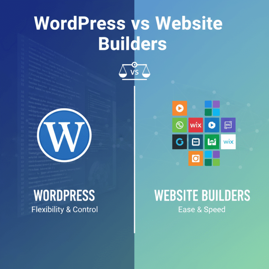 WordPress vs Website Builders