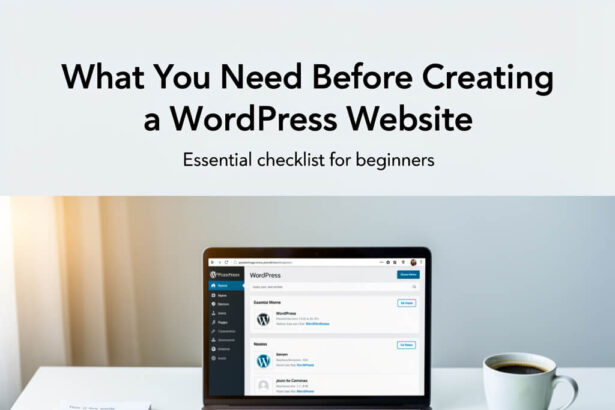 What You Need Before Creating a WordPress Website