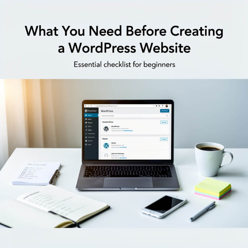 What You Need Before Creating a WordPress Website