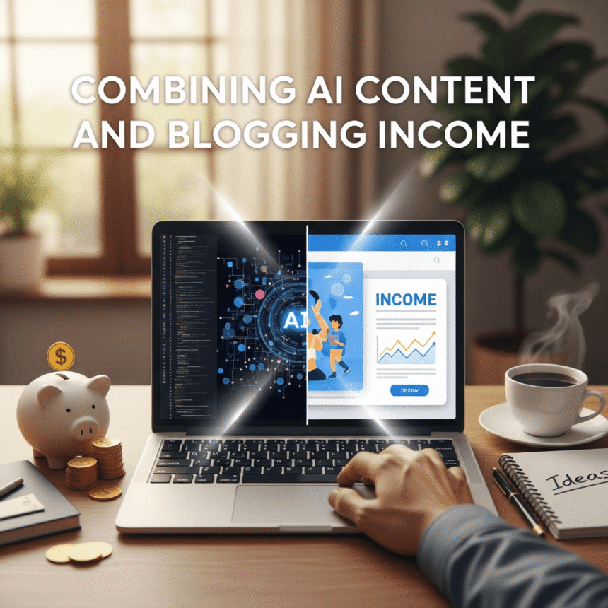 Combining AI Content and Blogging Income