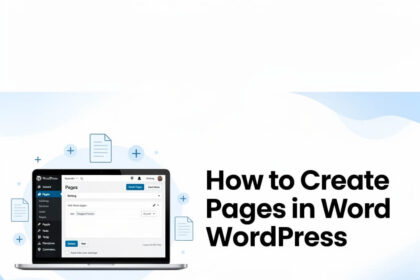 How to Create Pages in WordPress