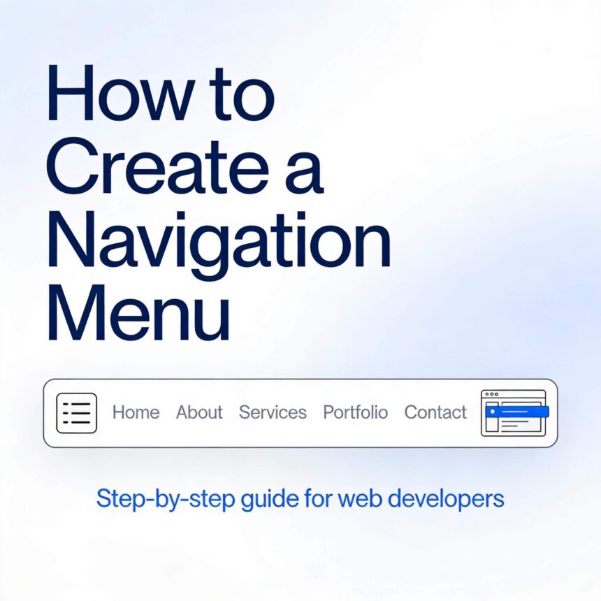 How to Create a Navigation Menu in WordPress
