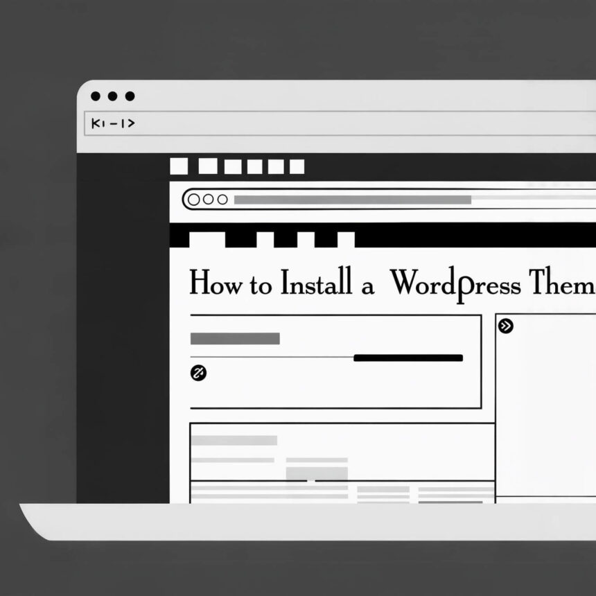 How to Install a WordPress Theme