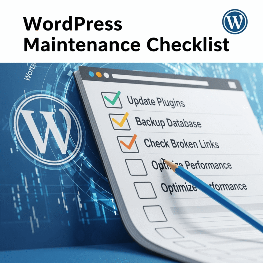WordPress Maintenance Checklist