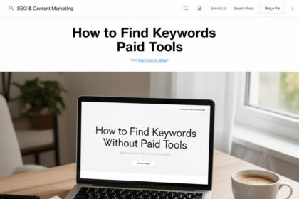 How to Find Keywords Without Paid Tools