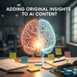 Adding Original Insights to AI Content