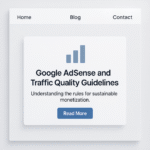 Google AdSense and Traffic Quality Guidelines
