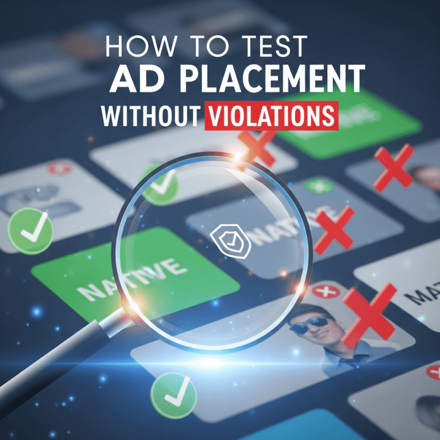 How to Test Ad Placement Without Violations