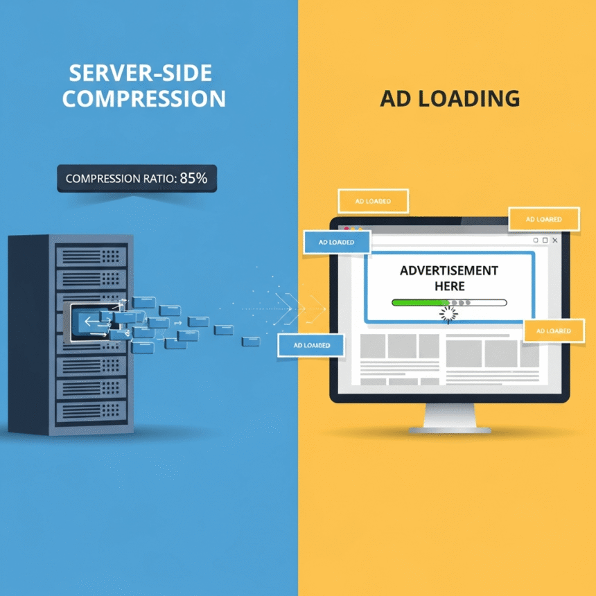 Server-Side Compression and Ad Loading