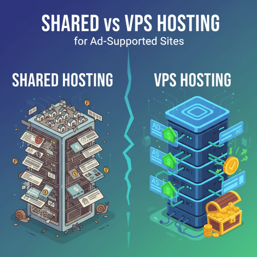 Shared vs VPS Hosting for Ad-Supported Sites