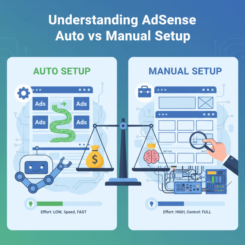 Understanding AdSense Auto vs Manual Setup
