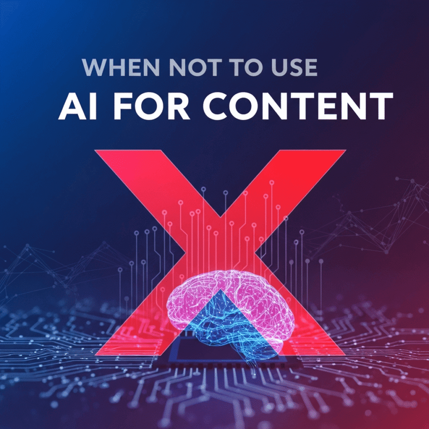 When Not to Use AI for Content